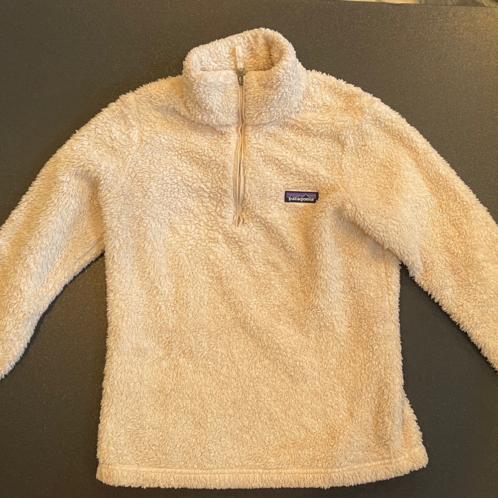 Patagonia Los Gatos Teddy Sherpa Synchilla Fleece 1/4 Zip pullover Women’s Small